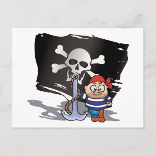 Pirate Kid Postkarte