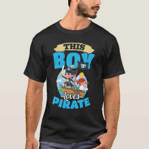 Pirate Kinder Kleinkind Dieser Junge Lieben Pirate T-Shirt