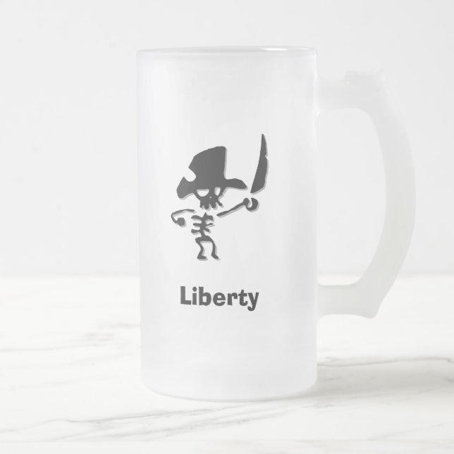 Pirate Liberty Mattglas Bierglas (Rechts)