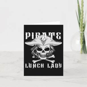 Pirate Lunch Lady Halloween-Kostüm Karte
