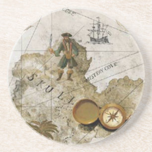 Pirate Map Untersetzer