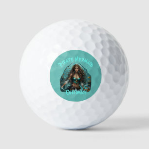 Pirate Mermaid Lady Thunder_Cove Golfball