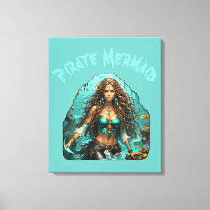 Pirate Mermaid Lady Thunder_Cove Leinwanddruck