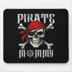 Pirate Mommy Piratenflagge Flag und Schädelknochen Mousepad
