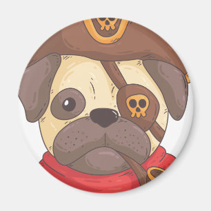 Pirate Mops Magnet