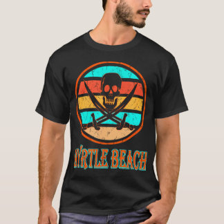 Pirate Myrtle Beach Urlaub gestörtes Bild T-Shirt