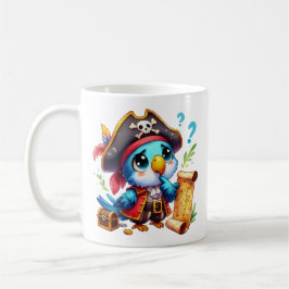 Pirate Parrot Cute Adventure Art Kaffeetasse