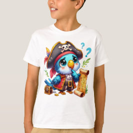 Pirate Parrot Cute Adventure Art T-Shirt