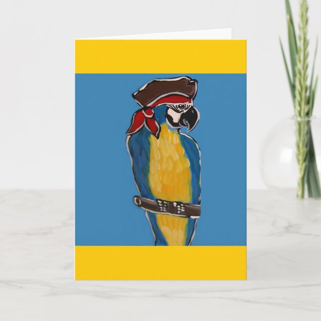 PIRATE PARROT KARTE (Vorderseite)