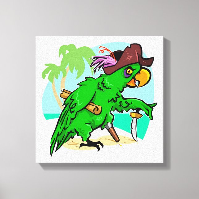 Pirate Parrot Leinwanddruck (Vorderseite)