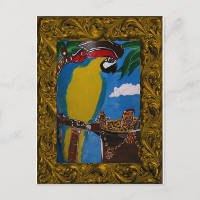 Pirate Parrot Postkarte (Vorderseite)