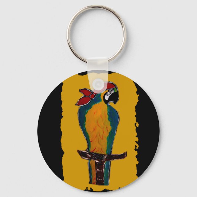 Pirate Parrot Schlüsselanhänger (Vorderseite)