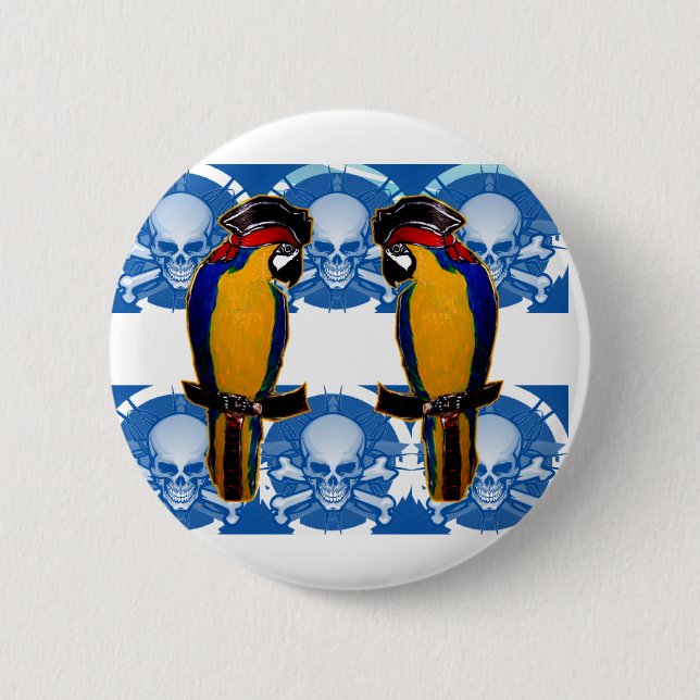 Pirate Parrots Button (Vorderseite)