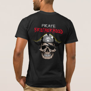 Pirate Party Adult SKULL BROTHERHOOD T - Shirt