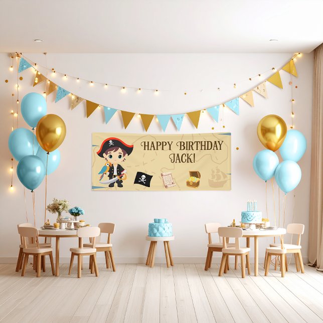 Pirate Party Birthday Banner (Von Creator hochgeladen)