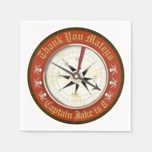 Pirate Party Compass Serviette