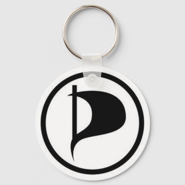 Pirate Party Schlüsselanhänger (Vorderseite)