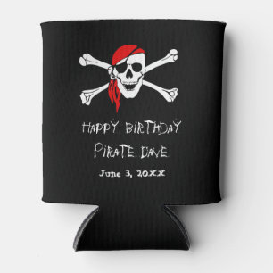 Pirate Party Skull und Crossbones kann Cooler trin Dosenkühler