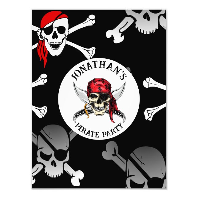 PIRATE-PARTY-SKULTUREN FOTODRUCK (Vorne)