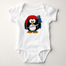 Pirate Penguin mit einer Roten Bandanna und einem  Baby Strampler