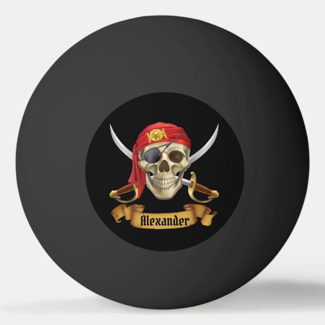 Pirate Personalize  Tischtennisball (Vorderseite)