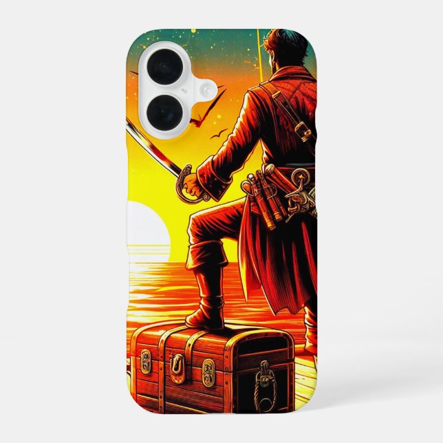 Pirate Phone Case iPhone 16 Hülle (Rückseite)