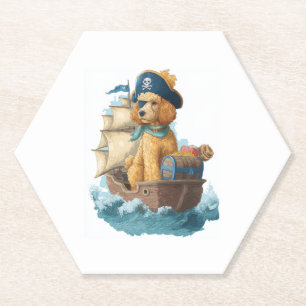 Pirate Poodle � Funny Sea Dog Untersetzer