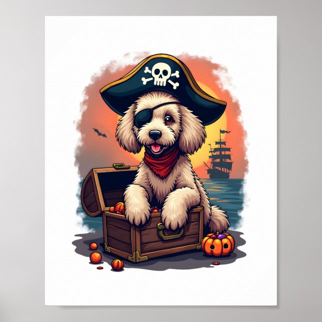 Pirate Poodle Plunder Poster (Vorne)