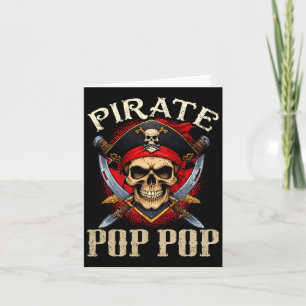 Pirate Pop Pop Skull Piratenflagge Halloween Pirat Karte
