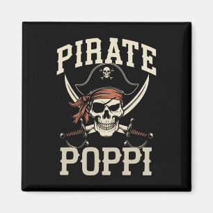 Pirate Poppi Lustiger Kapitän passendes Halloween- Magnet