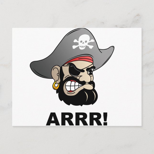 Pirate Postkarte (Vorderseite)