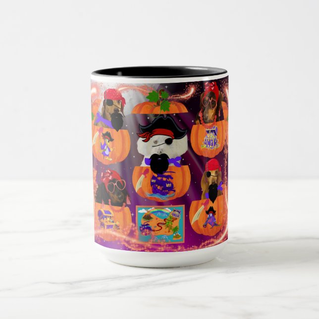 Pirate Pumpkin Pups Tasse (Zentrum)