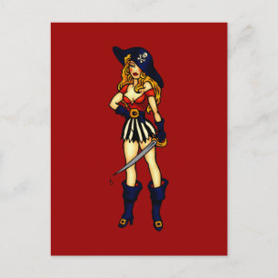 Pirate Queen Postkarte