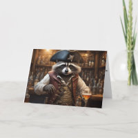 Pirate Raccoon Barkeeper zum Geburtstag