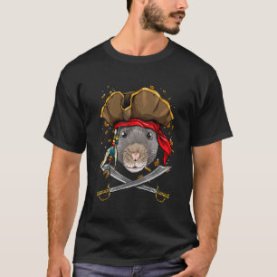 Pirate Rat Mouse Piratenflagge Flag Nautic Animal T-Shirt