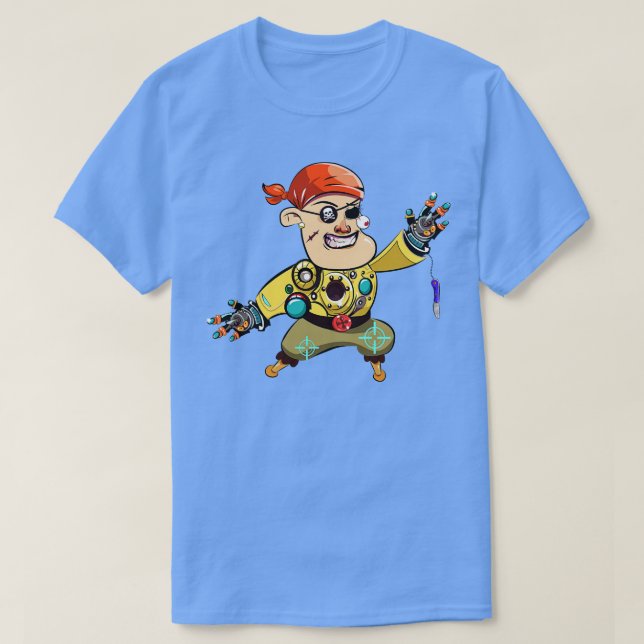 Pirate Robot T-Shirt (Design vorne)