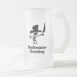 Pirate Saltwater Cowboy Mattglas Bierglas
