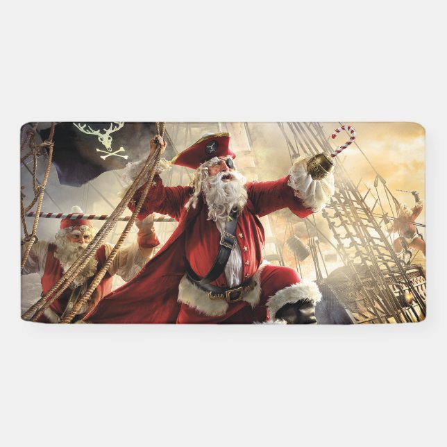 Pirate Santa Banner (Horizontal)