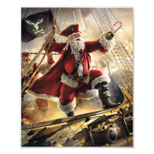 Pirate Santa Fotodruck