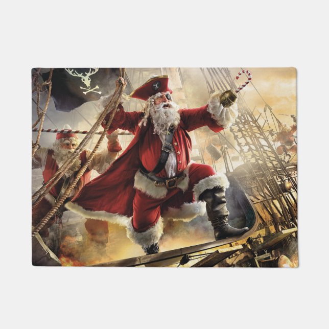 Pirate Santa Fußmatte (Vorderseite)