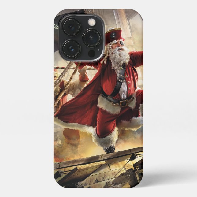 Pirate Santa iPhone 13 Pro Hülle (Rückseite)
