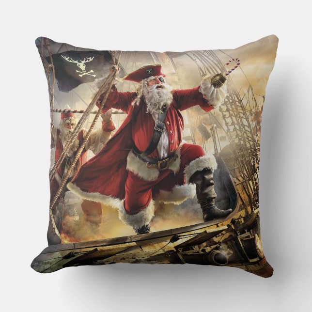 Pirate Santa Kissen (Vorderseite)