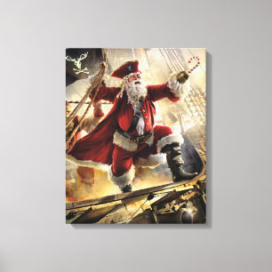 Pirate Santa Leinwanddruck