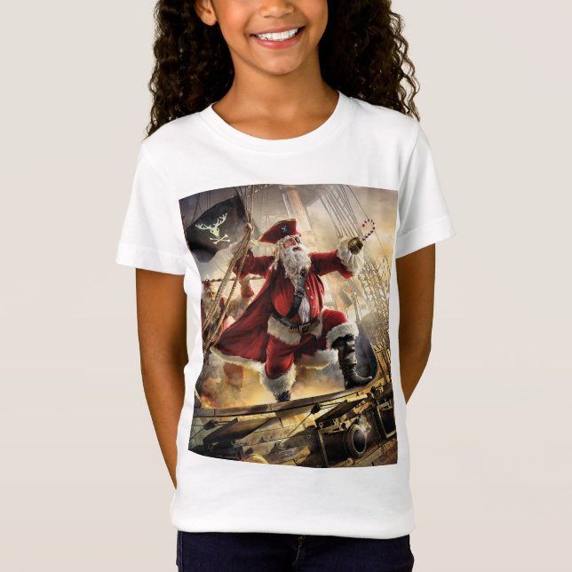 Pirate Santa T-Shirt (Vorderseite)