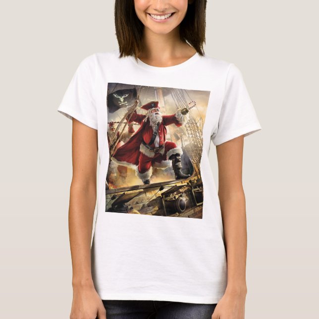 Pirate Santa T-Shirt (Vorderseite)