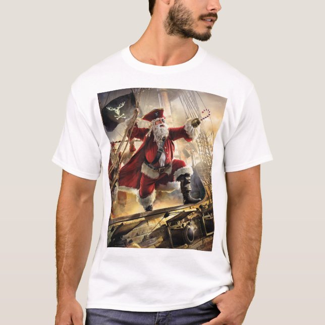 Pirate Santa T-Shirt (Vorderseite)