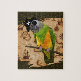 Pirate Senegal Parrot Schatzkarte