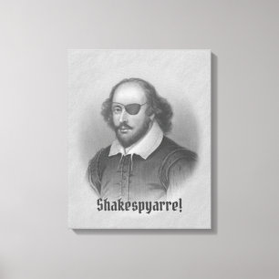 Pirate Shakespeare Leinwanddruck