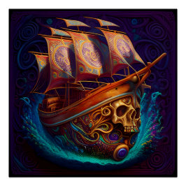 Pirate Ship Art Series - Erste Ausgabe #14 Poster