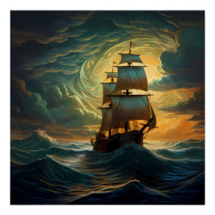 Pirate Ship Art Series - Erste Ausgabe #16 Poster